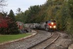 Now apparently used by the local parks department, the newer RI depot watched the passage of another train